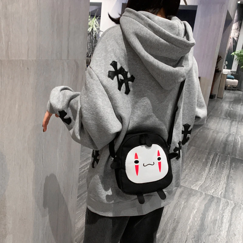 Cartoon No Face Man Plush Bag Hayao Miyazaki Spirited Away Messenger Bag for Kids Adults Halloween Party Cosplay Shoulder Bags pretty woman costume