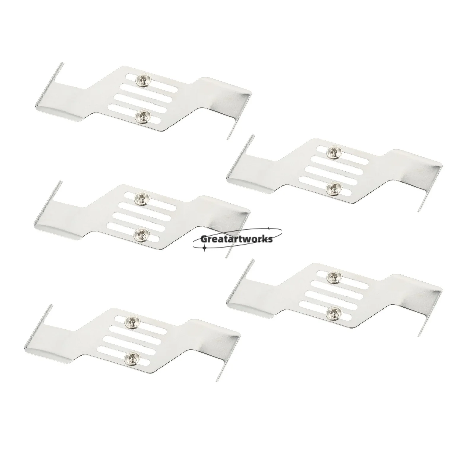 

5pcs Seam Guider Stitch in Ditch Upper Collar Flat-car Industrial Sewing Machine Presser Steel Waist Line Stop Baffle 100*42mm