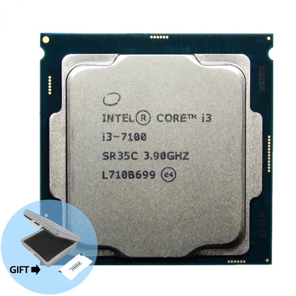 Processore Cpu Intel Core I3-7100 I3 7100 3.9 Ghz Dual-Core Quad-Thread 3M 51W Lga 1151