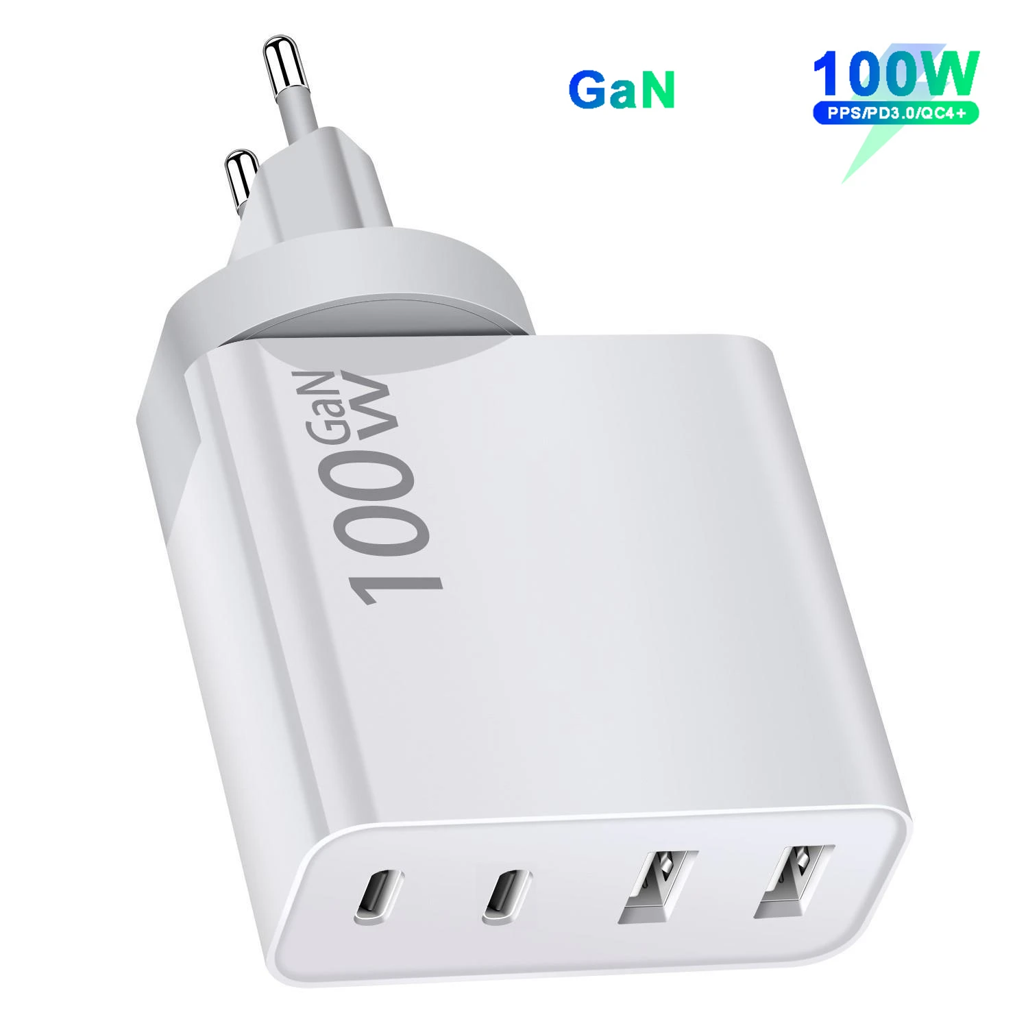 

100W 4 Port GaN USB C Type-C Power Adapter PD3.0 87W/65W/45W/20W Fast Charger for Macbook Pro SAMSUNG S22 Ultra S21+ Note 20 10+