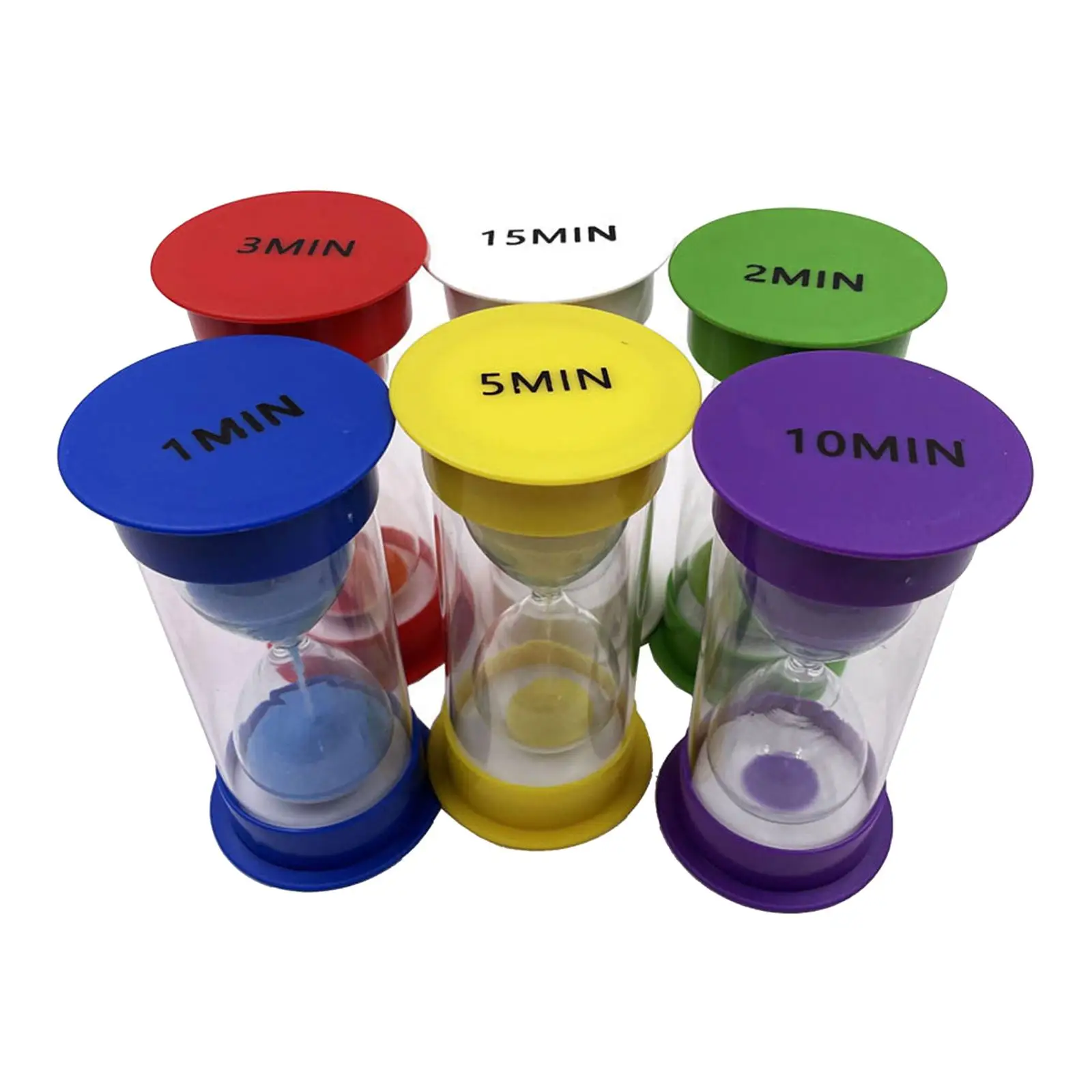 

6 Pieces Sand Timer Hourglass Decorative Sandglass for Classroom Activity