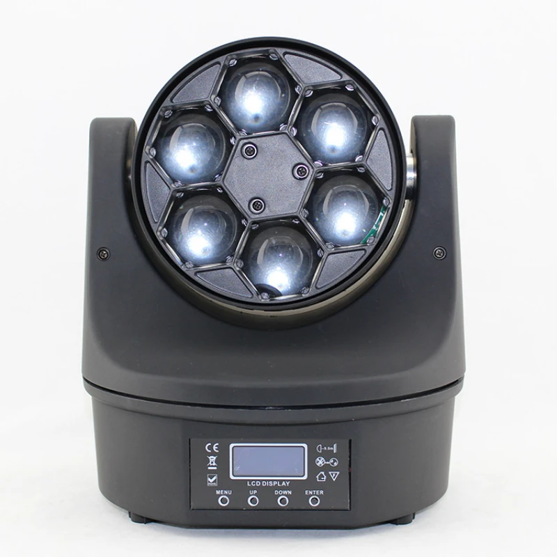 

6 bee eye RGBW 4 in 1 beam moving head par led stage effect light for stage decoration