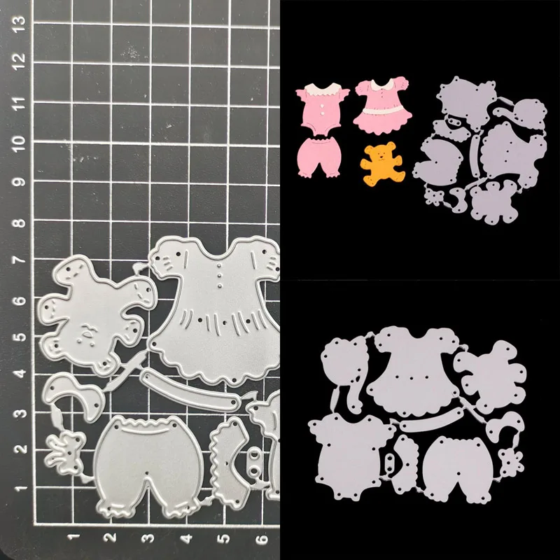 

Baby Clothes Metal Cutting Dies Stencil Scrapbook Diy Album Stamp Paper Card Embossing Decor Craft Knife Mould