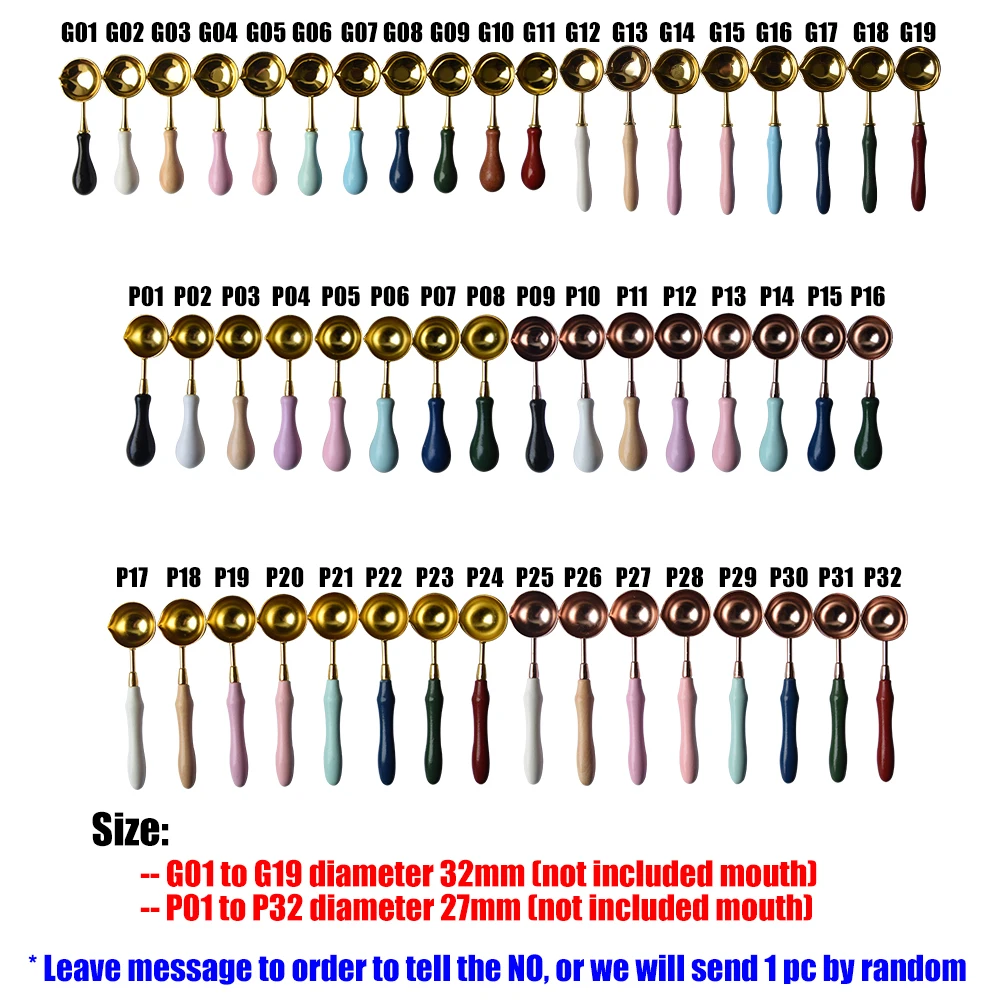 Diy 크리스탈 나무 손잡이 스탬프 씰링 왁스 인감 스푼 결혼식 봉투 멀티 컬러