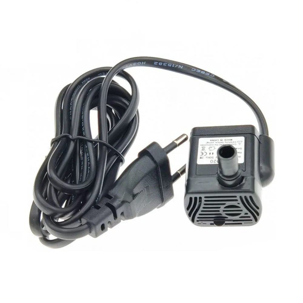 

AC 110V/220V 3W Ultra Quiet Water Pump Flow Rate Waterproof Brushless Pump Mini Water Filter Fish Tank Fountain Pump EU/US Plug
