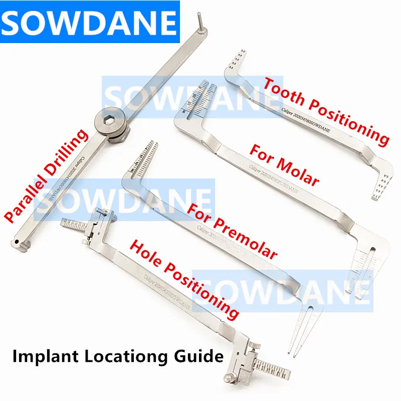 New Dental Gauge Ruler Implant Locating Surgical Guide Positioning Locator Parallel Depth Extension Kit Autoclavable