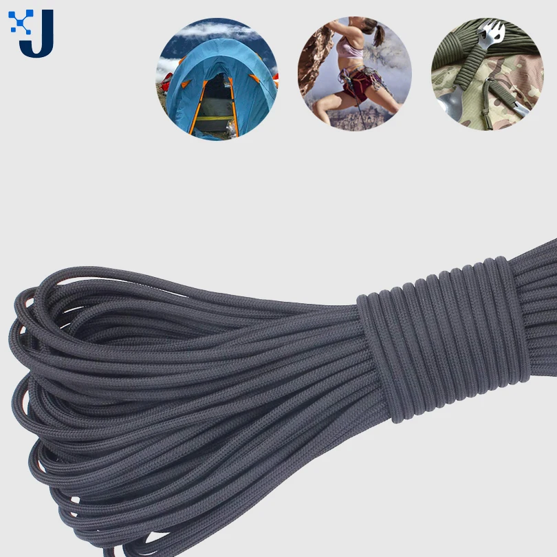 

Paracord Dia. 4mm 7 stand Cores Camping Tents Rope Hiking Clothesline Kit Paracord Climbing for Survival Parachute Cord Lanyard