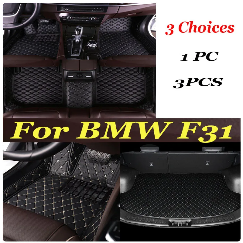 

Artificial Leather Custom Car Floor Mats for BMW F31 Touring 3 Series 2011-2019 Year Interior Details Car Accessories Carpet