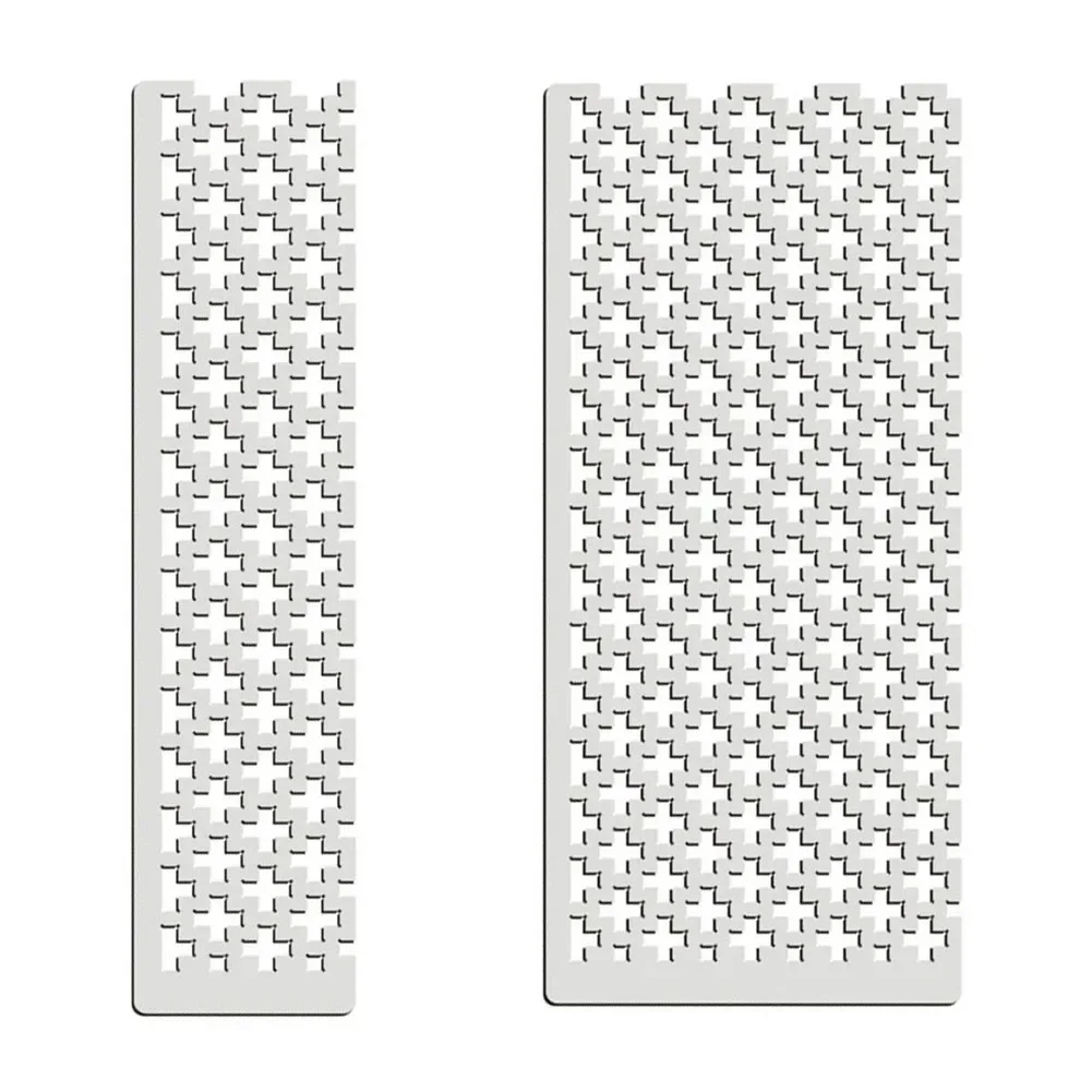 125 5D Diamond Painting Ruler Adjustment Fix Tool Metal Diamond Mesh Ruler Plum Blossom Grid Square Drill 10g/12g for Art Crafts