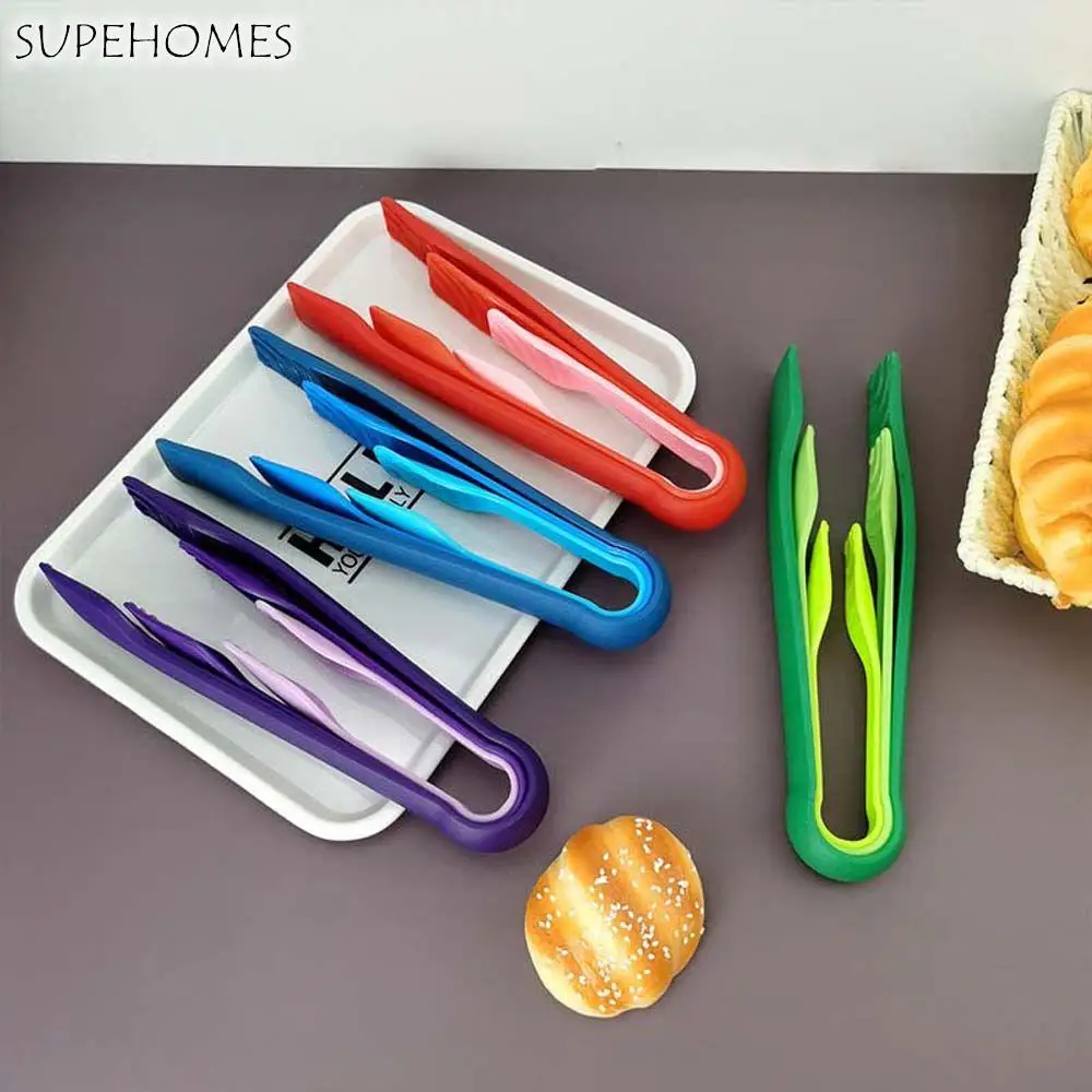 

Plastic Heat-Resistant Salad Bread Snack Barbecue Cooking Utensils BBQ Tong Kitchen Tool Food Clip
