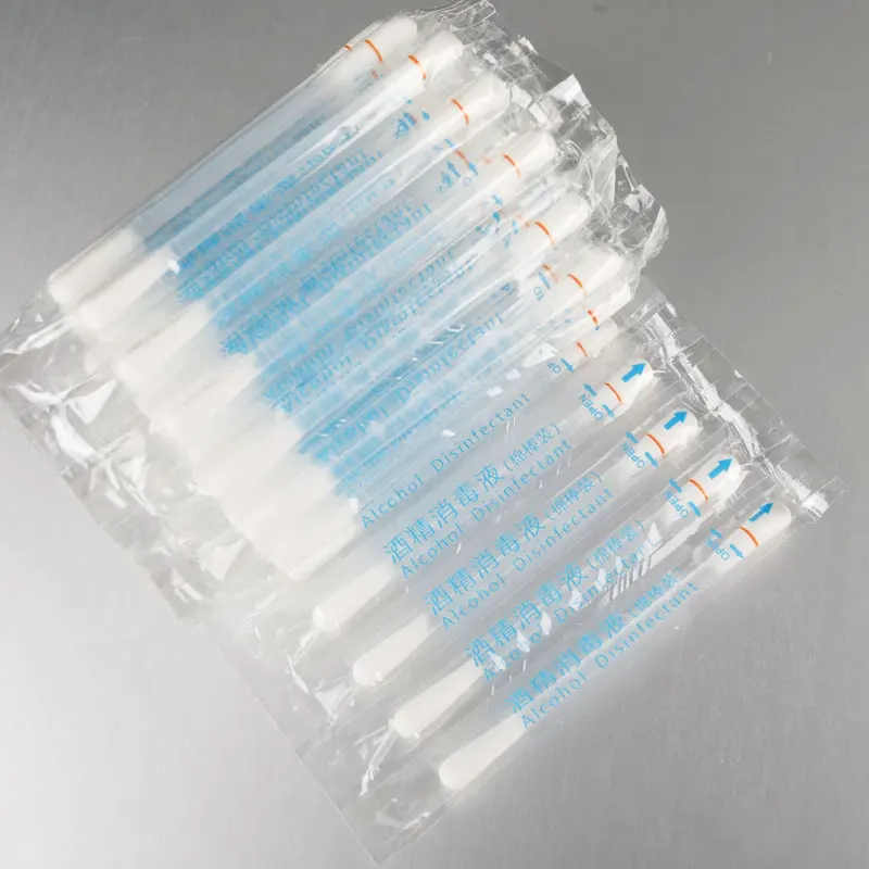 50/100 יחידות מברשת כותנה איודין לשימוש חד פעמי לשימוש בחוץ, רפואי, אלכוהול, חירום, מקל עזרה ראשונה, מטופלת בנסיעות וטיפוח חרקים בחוץ