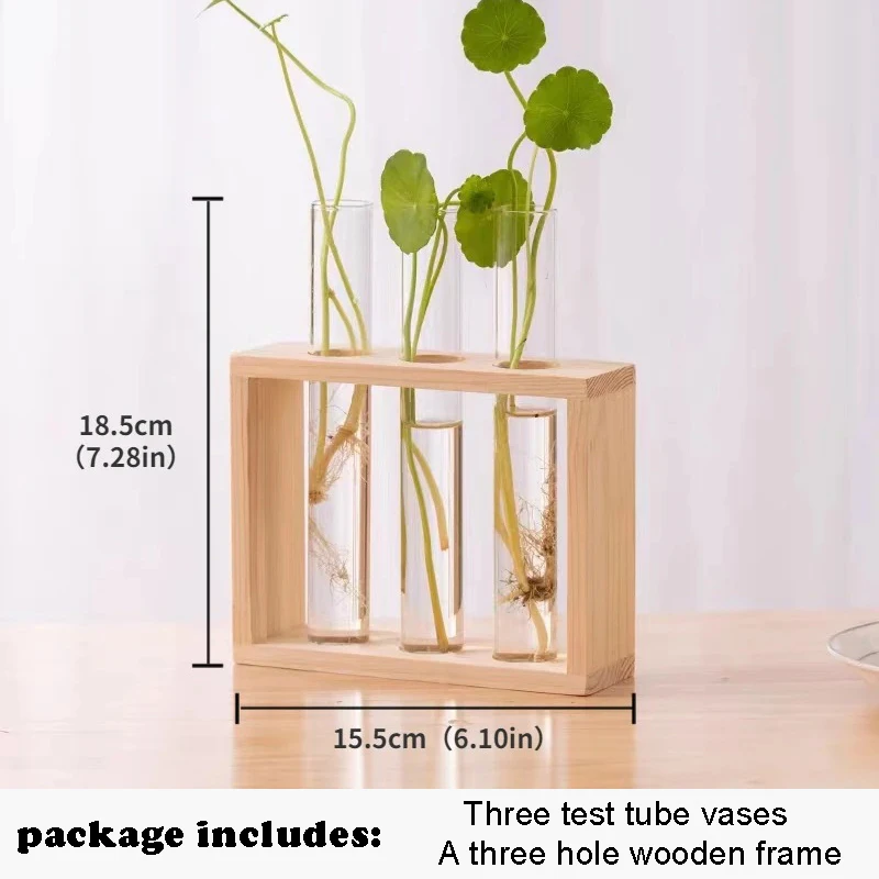 UPTRUST Tabletop Plant Propagation Station, 5 Jars, Retro Glass Planter Vase, Home Office Decor - View #5
