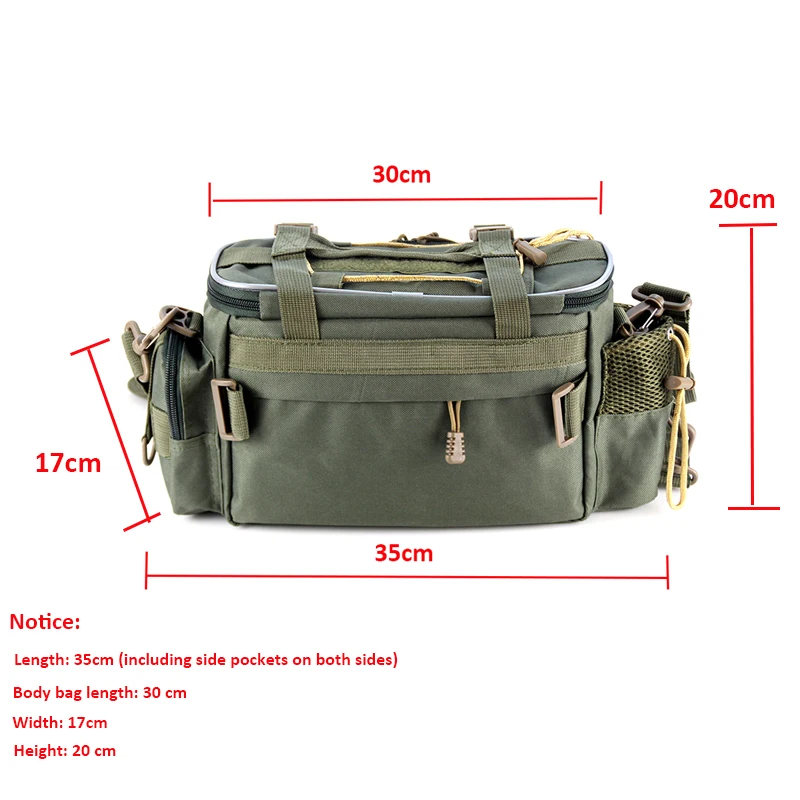 Outdoor Multifunction Fishing Bag Large Shoulder Bag Capacity Fishing  Tackle Lure Bag Canvas Waist Bag - AliExpress