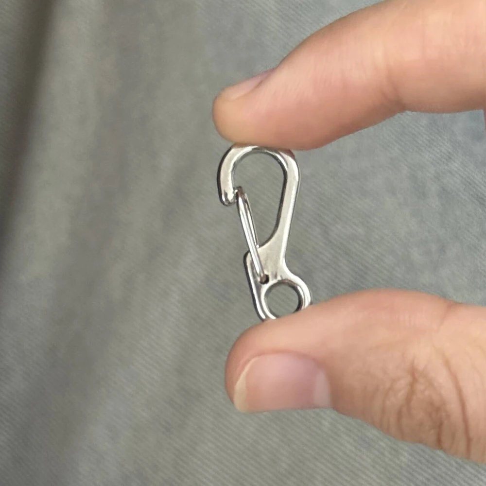 20Pcs Mini Spring Carabiners Set Outdoor EDC Rope Clasps Keychain Camping Hooks Paracord Clips Tactical Survival Buckle