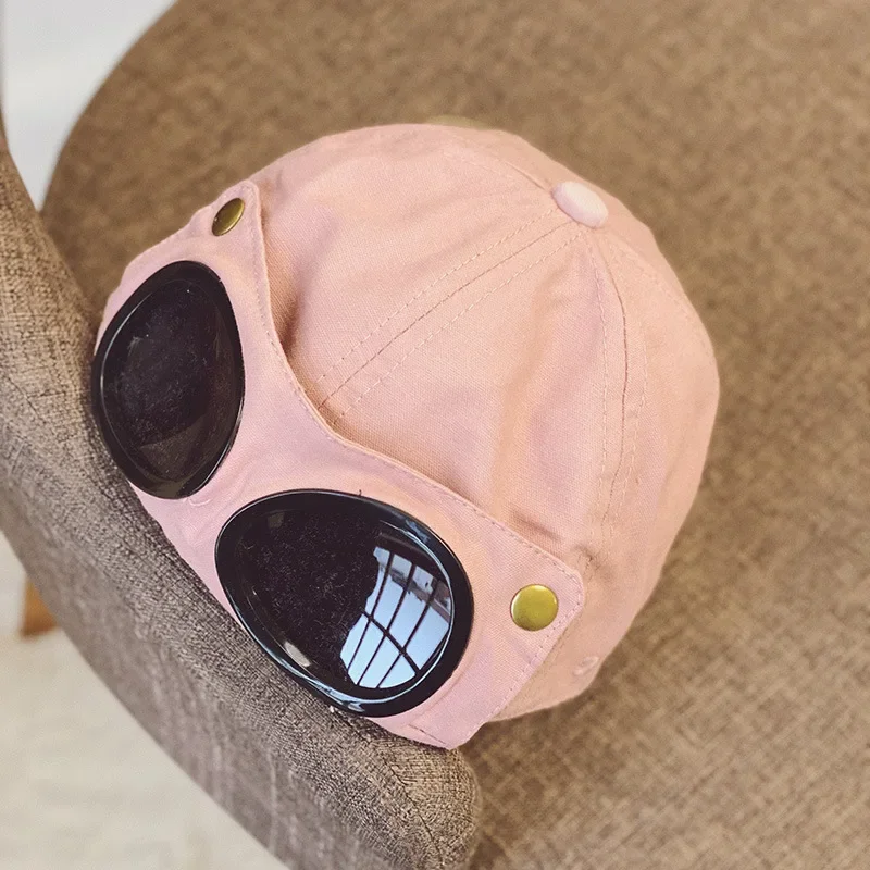Fashion Baby Baseball Cap Hip Hop Boy Girl Hat Spring Summer Pilot Hat Children Kid Snapback Casual Accessory Sun Hat Ski Cap