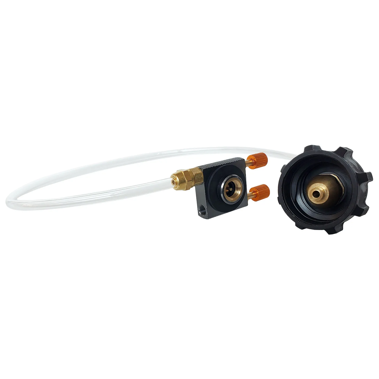Propane Refill Adapter Hose Converter Refilling Empty Butane Gas LPG Cylinder To Camping Gas Bottle with Pressure Relief Valve