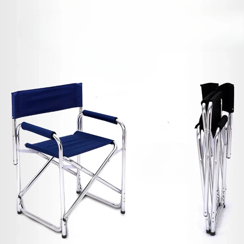 Aluminum Alloy Director&rsquo;s Chair Side Table Portable Folding Fishing Stool Relaxing Laptop Desk Outdoor Picnic Gear