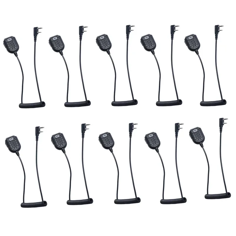 Lot 10pcs Mini PTT Speaker Mic Microphone for BAOFENG UV-5R BF-888s Retevis H777 RT3 TYT PUXING QUSHENG Radio Walkie Talkie baofeng radio speaker ptt microphone for two way radio walkie talkie uv 5r uv 5ra uv 5re bf uv82 bf 888s gt 3 microphone speaker