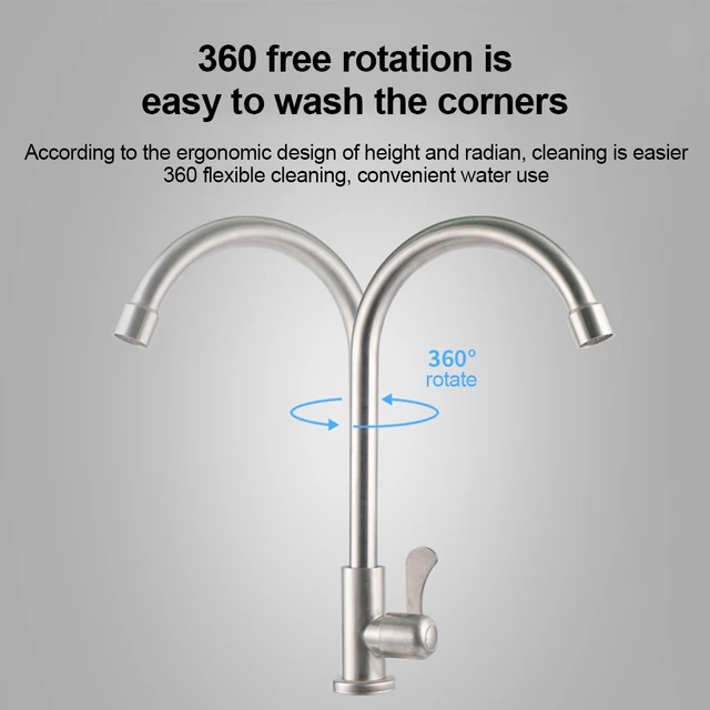 Stainless Steel Kitchen Faucet Water Purifier Single Lever Hole Tap Cold Kitchen Fixture Kitchen Faucets Home Improvement 4