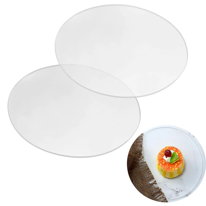 Круглая форма для кекса набор прозрачных акриловых десертов поднос сделай сам