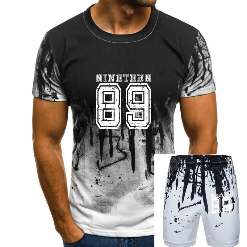 

Men's Nineteen 1989 t shirt Customize cotton round Neck Family Graphic Comical Summer Style Vintage shirt