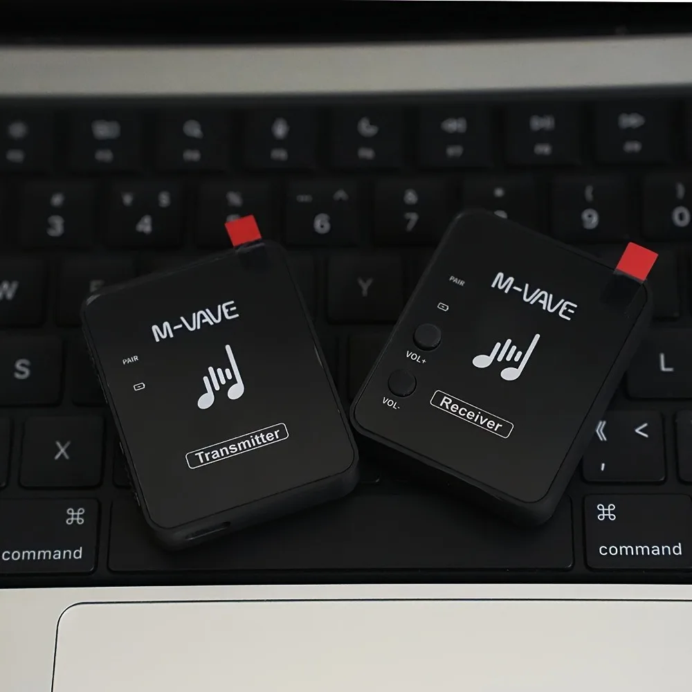 M-VAVE WP-10 2.4GHz Wireless Earphone Monitor Transmission System Rechargeable Transmitter & Receiver Stereo Mono Recording wireless earphone monitor