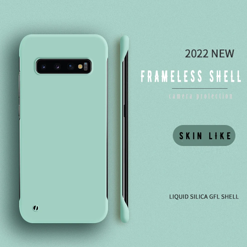 Schlichte, dünne, matte Handyhülle für Samsung Galaxy S22 S21 S20 FE S10 Plus Bumper Note 20 Ultra 10 Plus Randlose Hülle_voghion.com