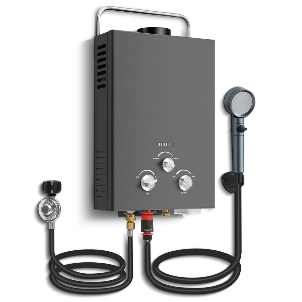 Portable 6L Outdoor Propane Tankless Water Heater