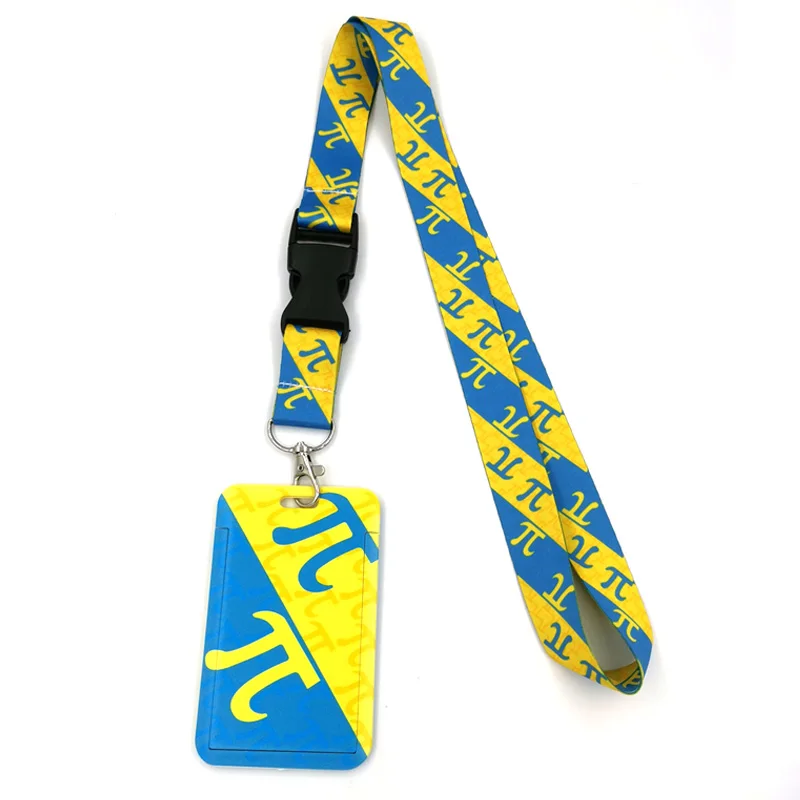 

Pi Symbol Mathematics Math Sign Equation Number Lanyard ID Badge Holder Bus Pass Case Cover Bank Credit Strap Card Holder