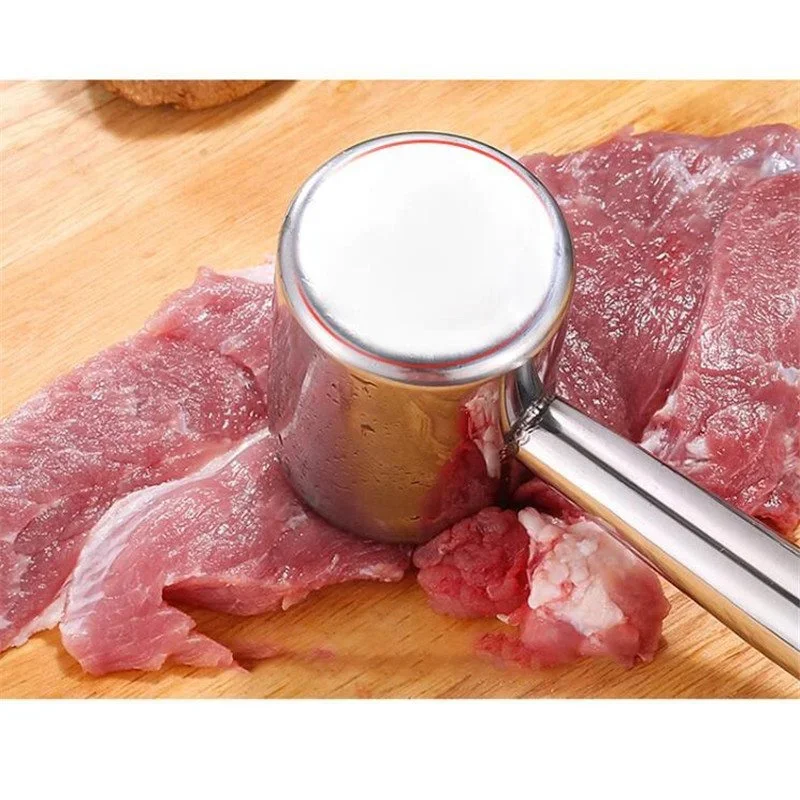 1Pc Multifunction 304 Stainless Steel Steak Meat Hammer Household Kitchen Meat Tenderizers Pounder