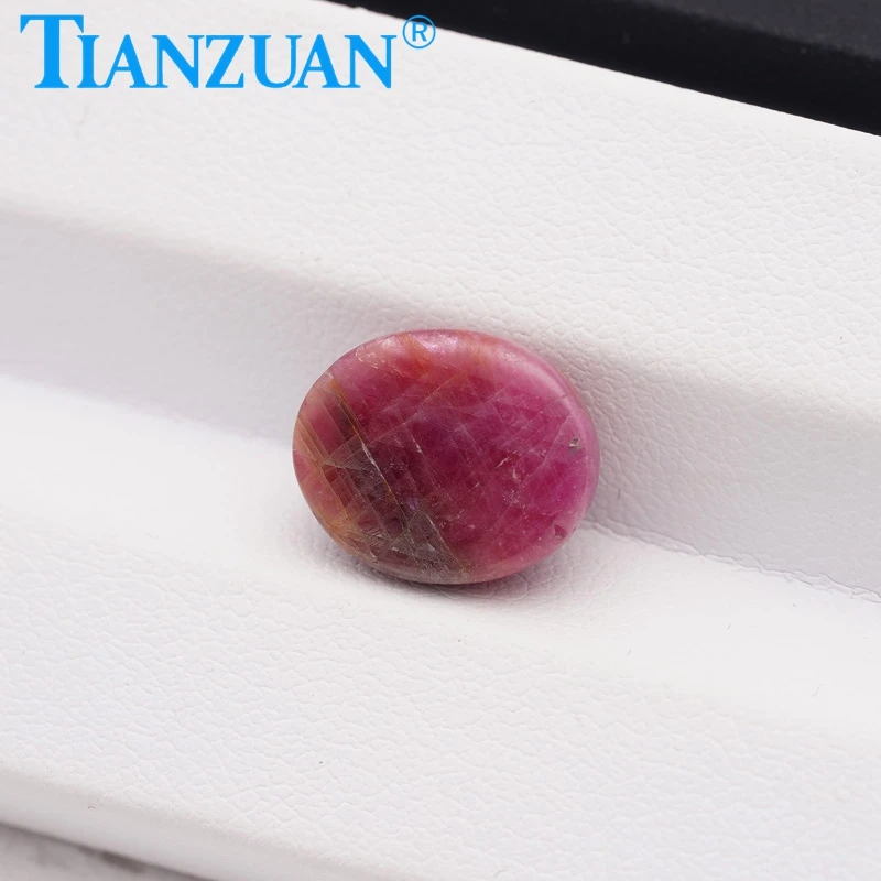 7.86ct Natural Ruby Oval Shape Filled Ruby Cabochon Gemstone Loose Gem Stone with NGTC Certificate
