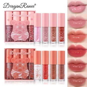 Plumping Lip Gloss Mirror Water Light Lipstick Long Lasting Moisturizing Non Sticky Shine Glaze Waterproof Beauty Makeup