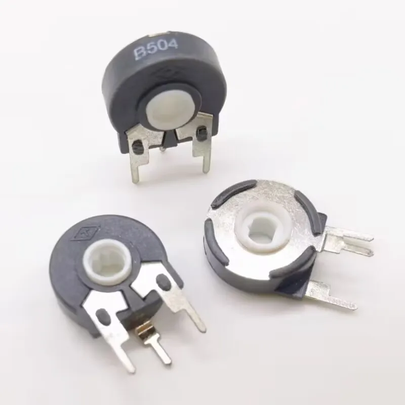 Potentiometer Kit Multiturn Potentiometer Linear Potentiometer Rotary Potentiometer Trimmer Potentiometer 5PCS potentiometer PT15 500ohm 1K 2K 5K 10K 20K 50K 100K 500K 1M oval hole vertical adjustable resistance switch 3Pin