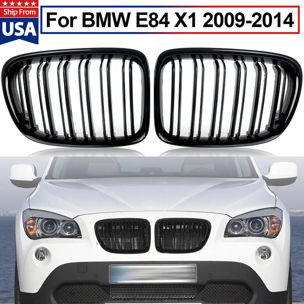 

Глянцевый черный гриль с двойными планками для BMW X1 E84 xdrive28i 35i 2009-2015