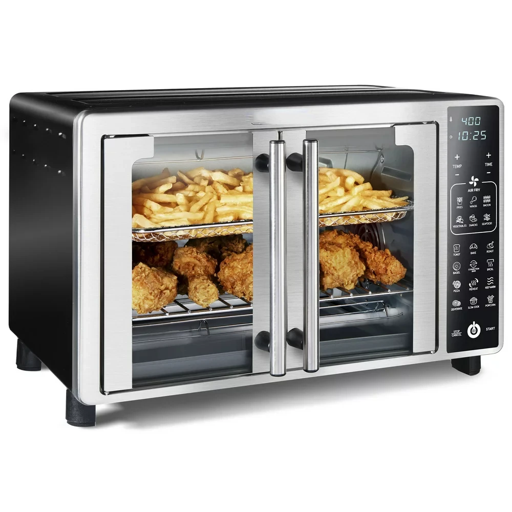 Air Fryer Toaster Oven with Single-Pull French Doors - AliExpress