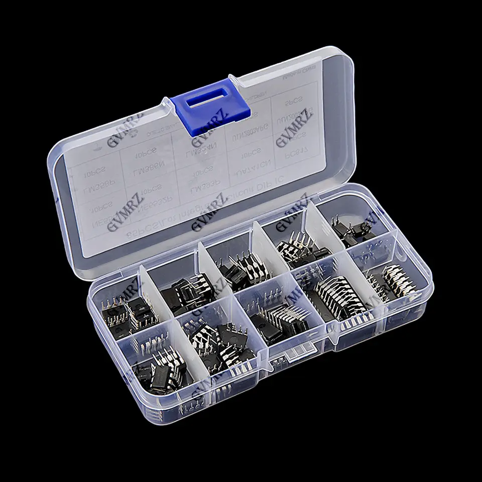 10Values 85PCS IC LM393P UA741CN Chip IC Kit DIP Direct Insertion Single Precision Timer LM358 NE555 LM358P NE5532P PC817 image 3