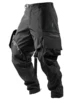 REINDEE LUSION 18AW FUNCTION WATERPROOF BLACK cargo pants with straps large pockets techwear darkwear trouser 3