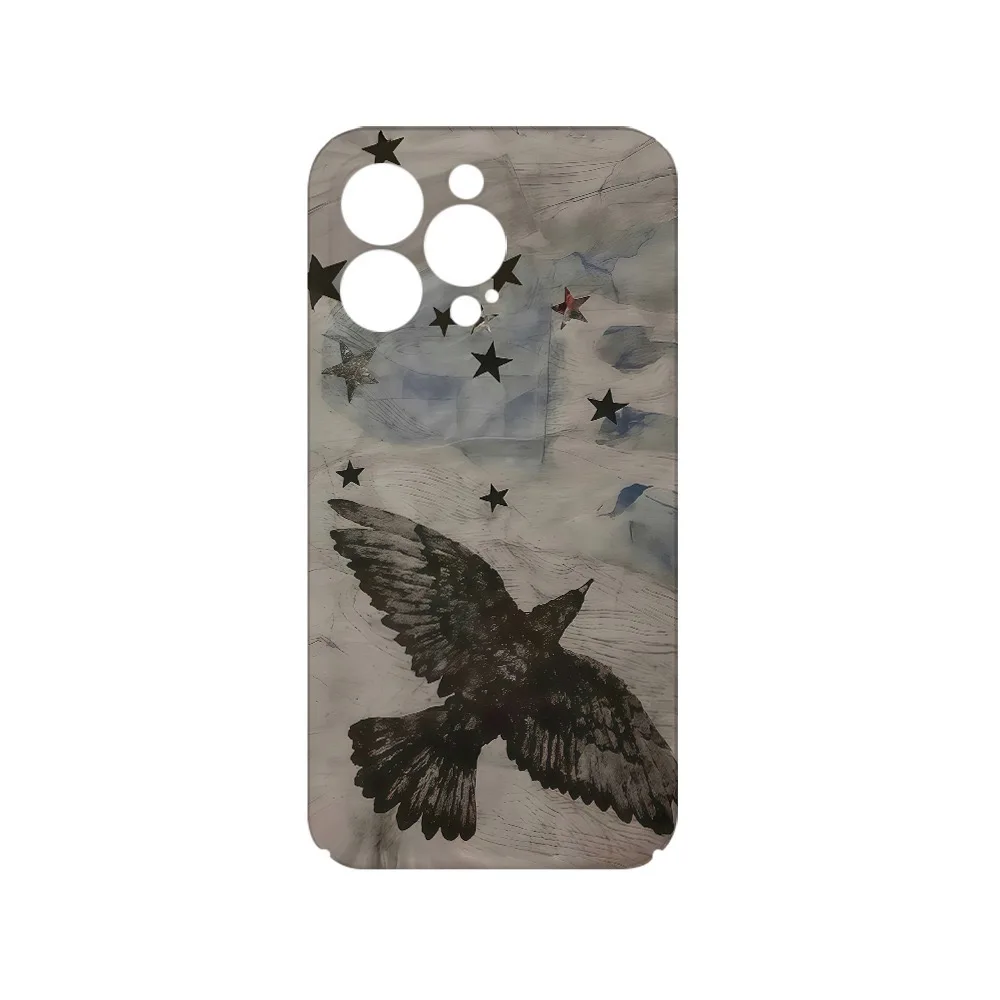 Retro Black Eagle Acrylic & TPU Magnetic Phone Case