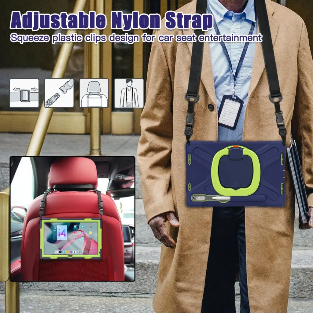 Capa de Suporte de Armadura Segura Infantil para Lenovo Tab P11 Pro Gen Tb132fu m8 4ª Geração Tb300fu m9 Tb-310fu Case - Imagem 6