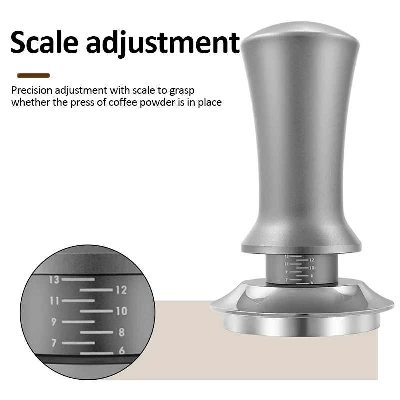 Espresso Tools Coffee Tools Espresso Tamper Coffee Powder Press Adjustable 51/53/58mm Coffee Tamper