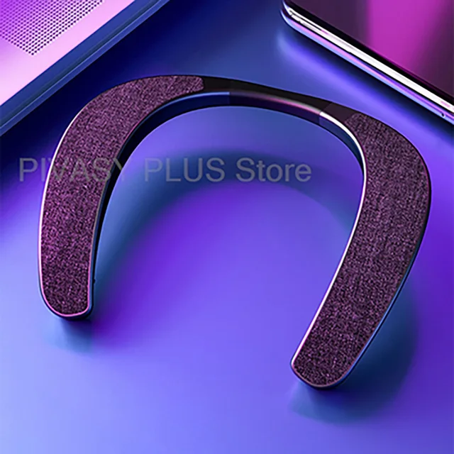 3W 2Channel Neckband Open Ear Bluetooth Speaker 5H Playtime Loudspeaker 600mAH IPX5 Headset TF Type-C For Gaming Sports Outdoor