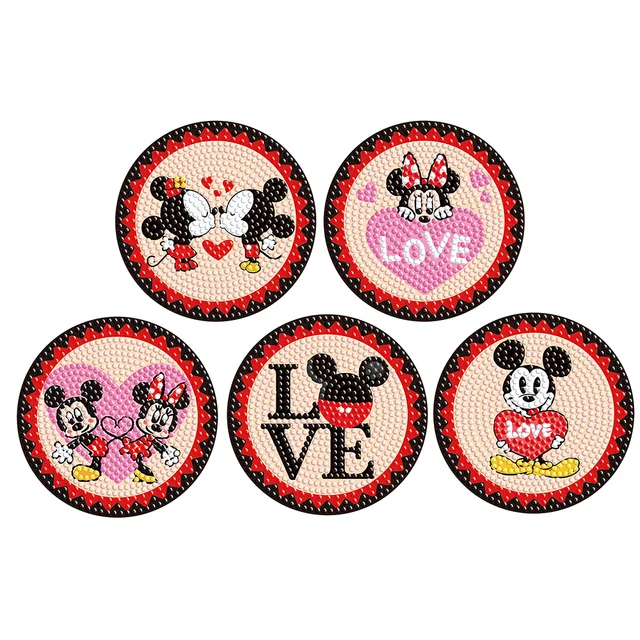 Coffee Coaster Diamond Painting | Mickey Mouse Kitchen | Kitchen Decor - Diamond  Painting Cross Stitch - Aliexpress