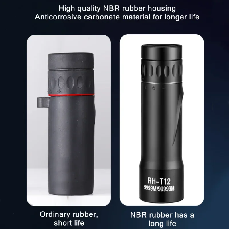 High Quality HD Powerful Monocular Telescope Portable Binoculars Long Range Telescope Hunting Camping With Phone Clip 4