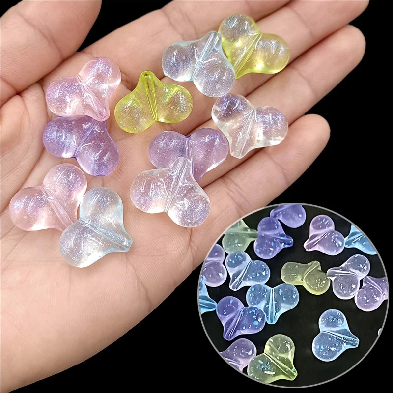 

22mm10pcs Vertical Hole Peach Heart Beads DIY Necklace Bracelet Pendant For Jewelry Making Fashion Handmade Materials