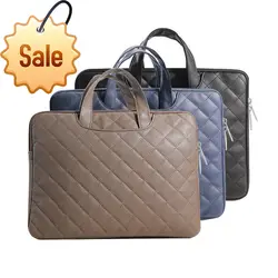 Homens e mulheres negócios gerais lingge notebook bolsa resistente a riscos à prova de choque à prova dshockproof água computador portátil caso