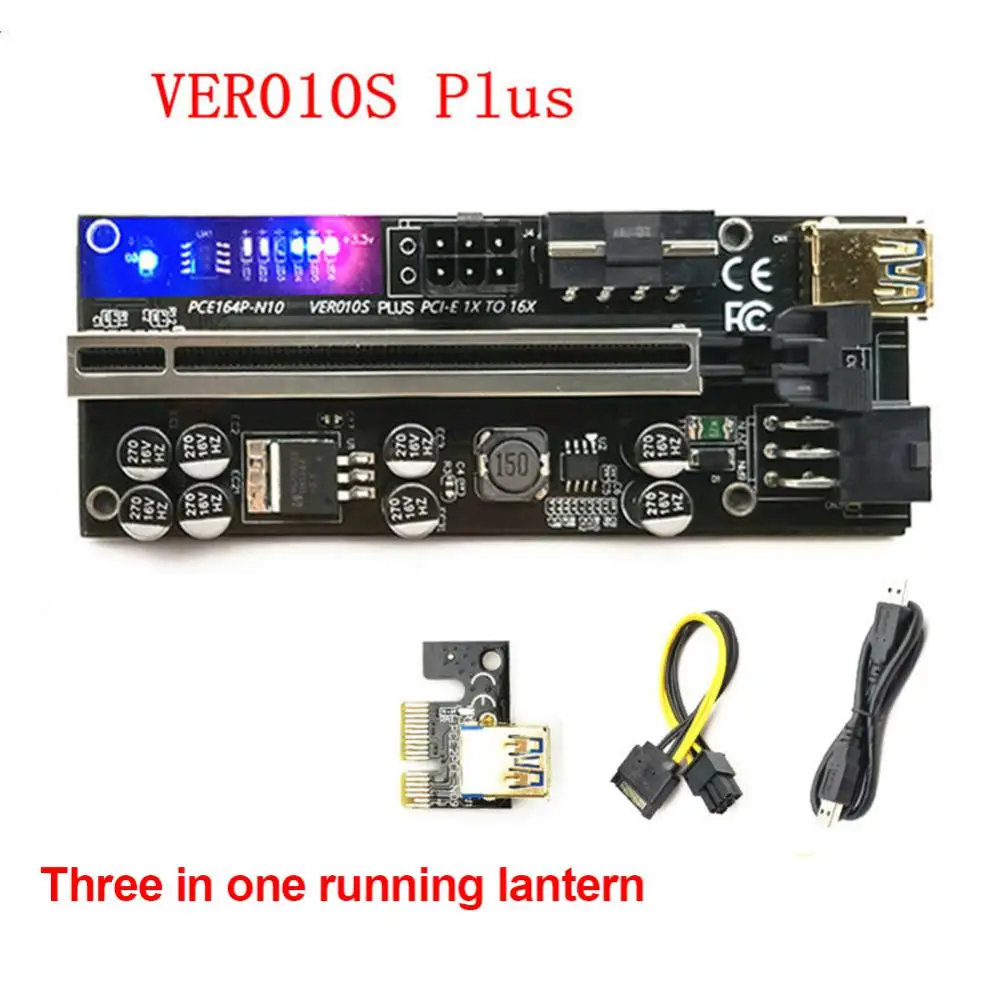 

Ver 010s Plus Adapter Card Stable The Pci-e Gpu Extender Is Powerful Upgrade 8 Capacitors 6pin Interface 16x Adapter Card Safe