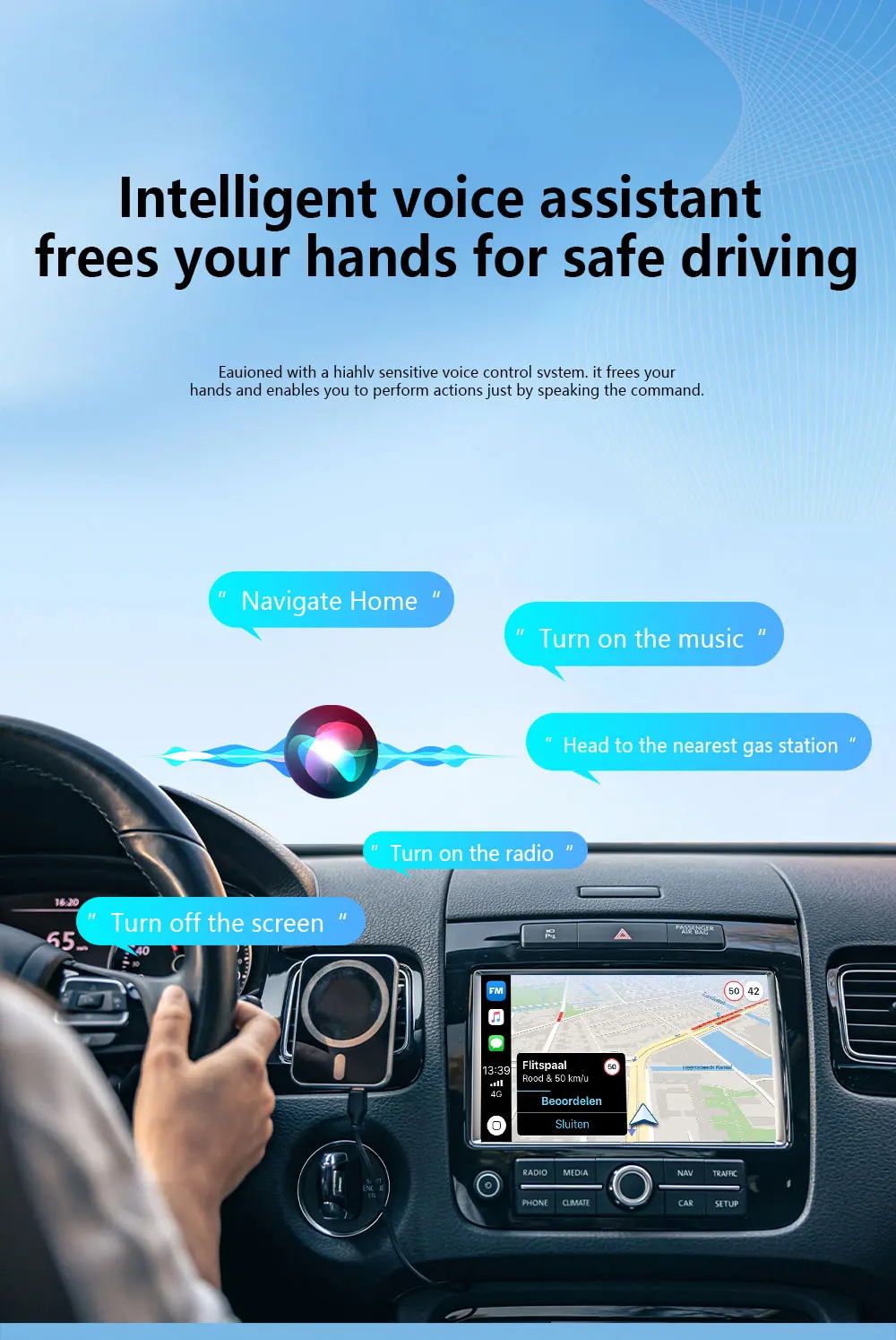 2026 4-in-1 Neuer Upgrade Carplay Adapter Kabelloses Android Auto Mirror Link Smart Mini AI Box USB Plug-and-Play Auto-Verbindung WLAN – Detail 4