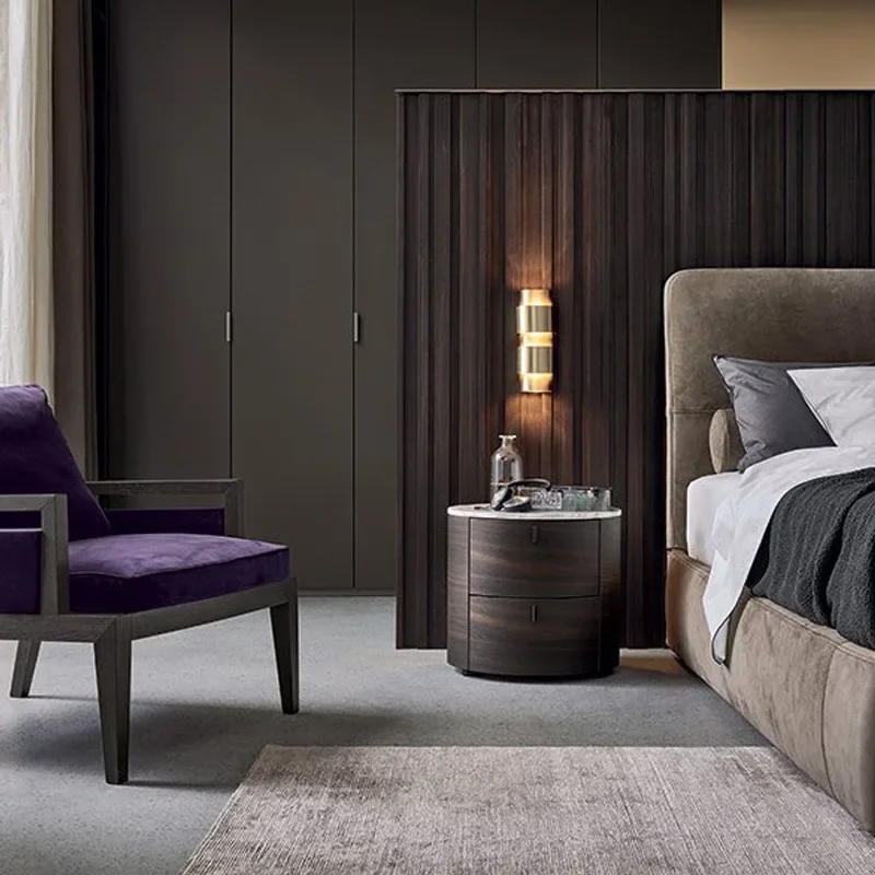 

Тумбочки Роскошные прикроватные столики современная простая ночь для спальни креативный эллиптический дизайн