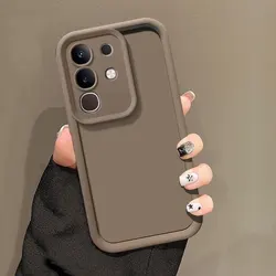 Luxury Candy Matte Soft Cover - Anti - Fall Prevention Case for Itel Super 26 Ultra (TY brown)