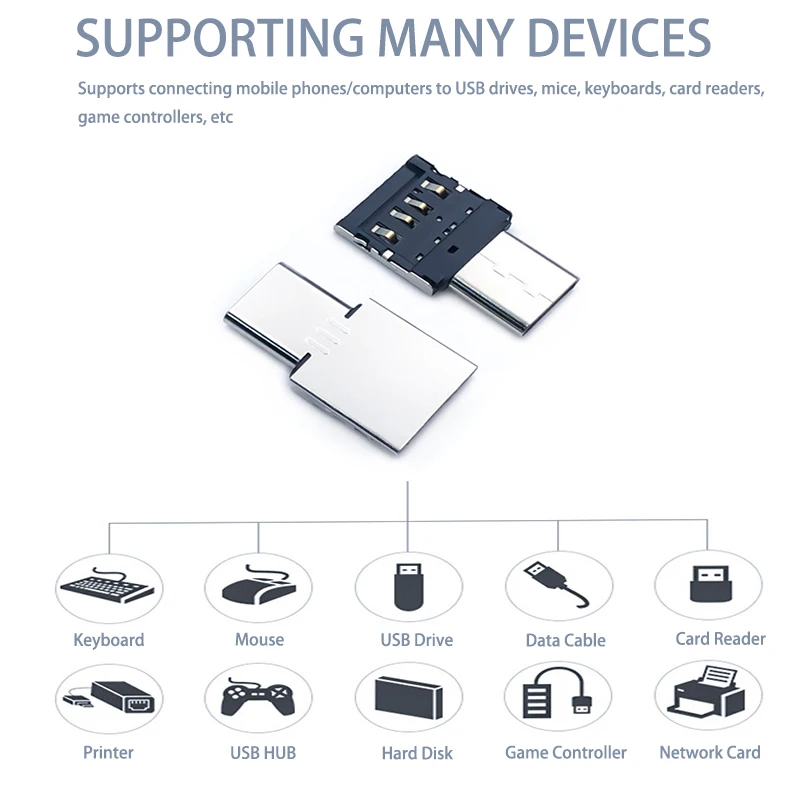 OTG Micro USB Typ C Adapter USB-C Stecker auf USB 2.0 Buchse Datenanschluss für MacBook Samsung Xiaomi Huawei Android Phone 1–10 Stück – Detail 27
